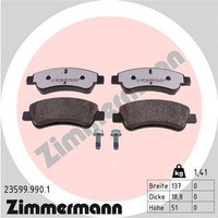 Bremsbelagsatz Scheibenbremse Rd:Z Zimmermann 23599.990.1 FüR CitroËN Peugeot C3
