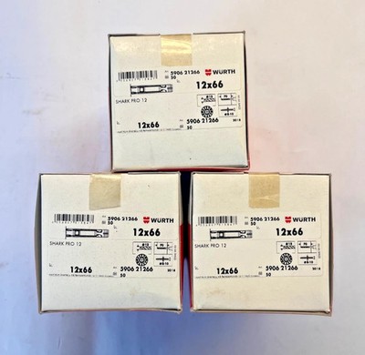 150 Stück WÜRTH Shark Pro 12x66 universeller Dübel 5906 21266 verknotet spreizt