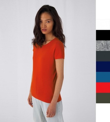 10 Stück Set B&C Damen Inspire Plus T-Shirt Medium Fit XS-2XL Baumwolle organisc