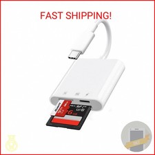 USB C SD Card Reader for iPhone 17/16/15 Series, USB-C to Micro SD Memory Card A