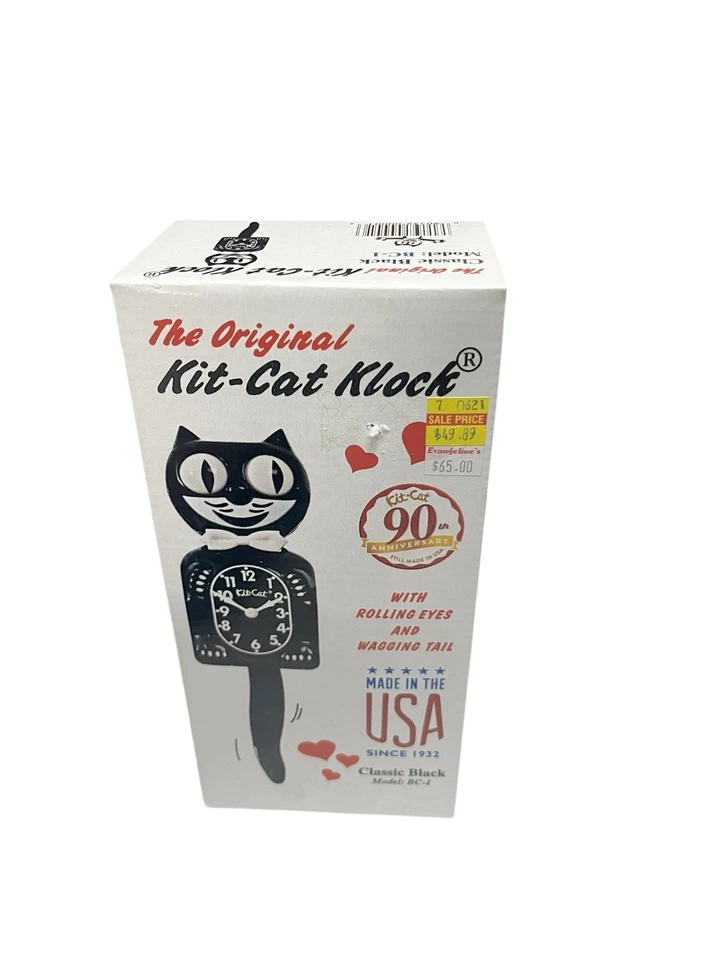 原装套件 Cat Klock 经典黑色 90 周年美国制造 BC-1 无机芯 — 第 3/4 张图片