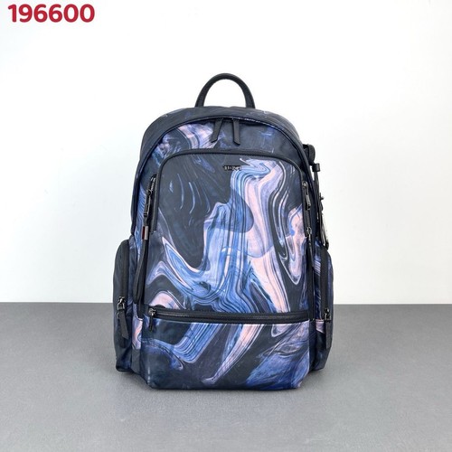 TUMI Voyageur Celina Backpack Blue Print Travel Business Zip Outlet 196600 NEW