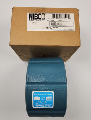 NOS NIBCO 4'' Wafer Silent Check Valve NLN100H W910B Cast Iron Leaded Non-Potable