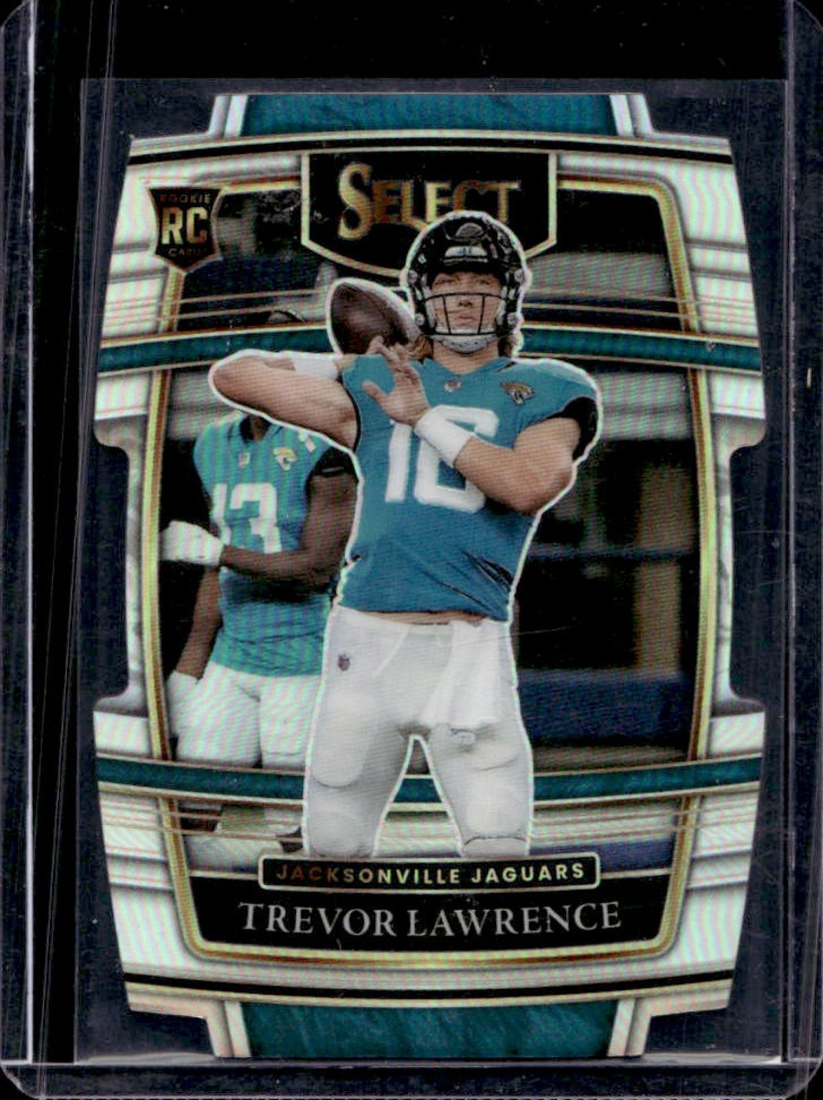 2021 Panini Select Trevor Lawrence RC Silver Prizm Die Cut Concourse #43 Jaguars