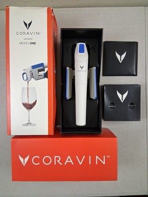 Coravin Model One Wine Preservation System White Blue Pour Without Pulling Cork