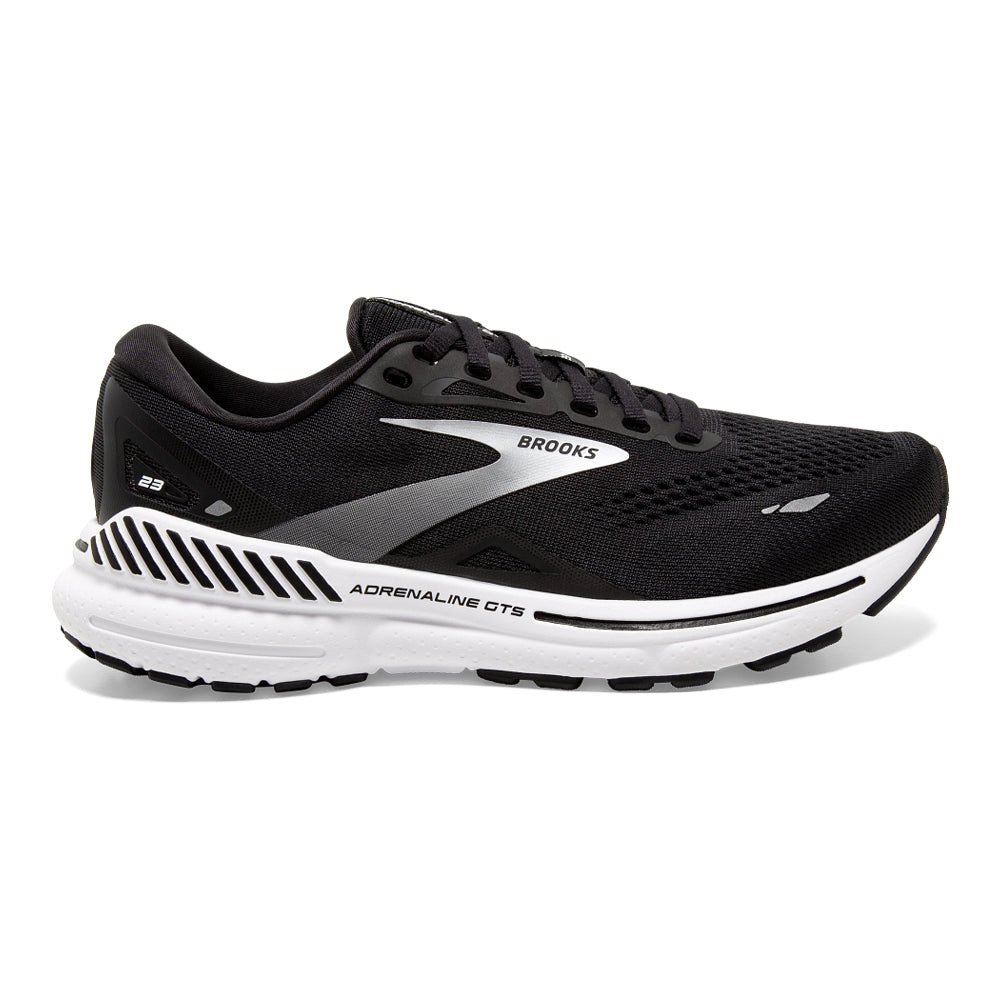 Женские кроссовки Brooks Adrenaline GTS 23, Черный/ Белый / серебристый, 6 B, Средний размер, США