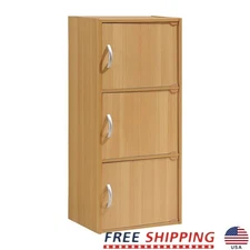 Multi Purpose 3 Shelf Storage Cabinet Organizer Home Office Kids Toys Books New