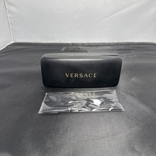 Authentic Versace Black eyeglass Case and Cloth