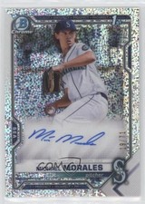 2021 Bowman Draft Chrome Pick Sparkle Refractor 19/71 Michael Morales Auto 8d4