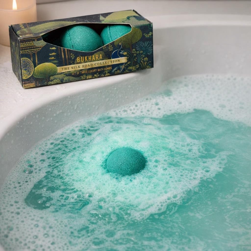 Bath Bomb Gift Set 3PCS Windermere Fresh Fragrance Luxury Pamper Fizzy For Her