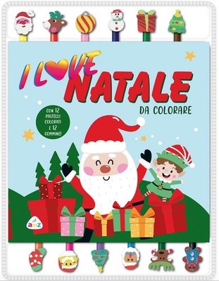 I love Weihnachten zum Ausmalen. Ediz. illustriert. Mit Radiergummis [Paperback] [Okt 21, 20