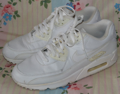 Nike Air Max 90 Weiß Sneaker 302519-113 Herren UK 6,5 US 7,5 EUR 40,5