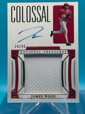 2023 Panini National Treasures James Wood Gold Auto Patch Colossal /99 (B5)