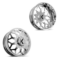 24x8.25 Kg1 Forged Kd016 Luxor Polished 11-up Gm Dually Wheels 8x210 Set Of 6