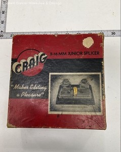 Craig Black Red 8 16 MM Junior Splicer Film Splicer Cameras Accessories