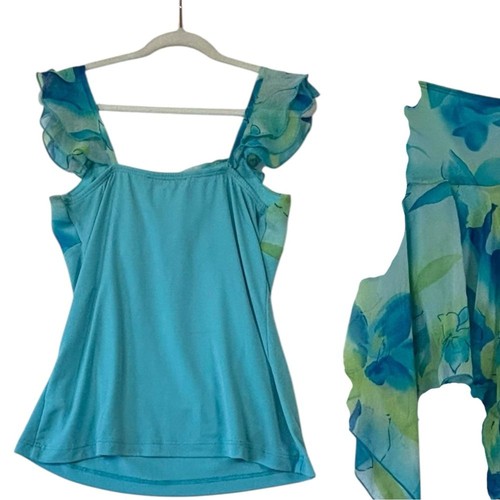 Vintage Y2K Amy Byer 2 pezzi babydoll top gonna boho fairycore set ragazze 8-10 - Foto 9 di 11