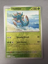Pokemon TCG * SV Temporal Force * 19/162 Dhelmise REVERSE HOLO Uncommon * NM