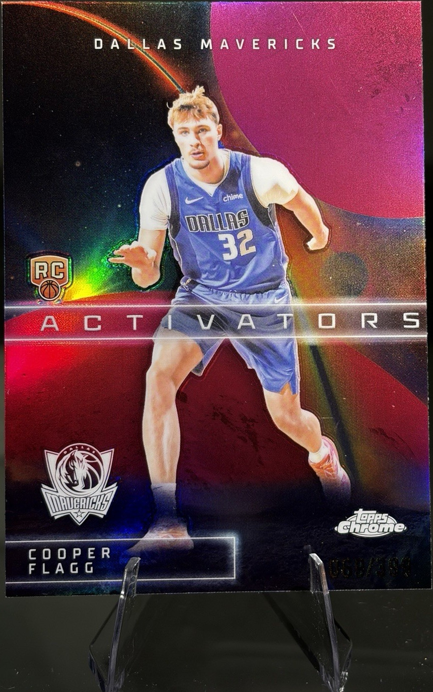 Topps 2025 Chrome Activators magenta /399 #AC-11 Cooper Flagg Mavericks ROY