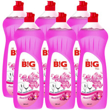 6 x 1L BG Washing Up Liquid Floral Burst - Dish Soap Cleaner Kitchen Detergent 2.48 per litre