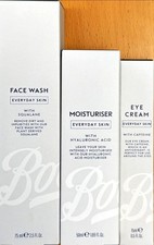 Boots Everyday Skin Moisturiser Hyaluronic , Eye Cream Caffeine and Face Wash