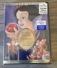 Walt Disney's Snow White and the Seven Dwarfs Platinum Edition 2-Disc DVD Sealed