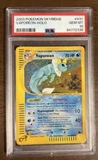 2003 Pokemon Skyridge Vaporeon #H31 HOLO PSA 10 (Perfect SWIRL) on eBay