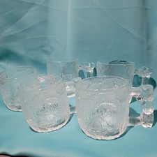 McDonald's 1993 Vintage Flintstones Glass Cups Set of 5