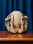 New ListingVintage Resin Carved Octopus Figurine ~ 1.25" Tall X 1.5" Wide