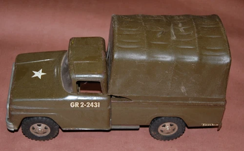Tonka Army Truck GR 2-2431 Military Troop Carrier vintage 1964 Model