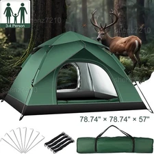 3-4 People Automatic Instant Pop Up Tent for Camping Tent Waterproof UV Protect