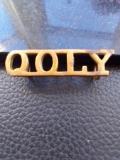 Single Queens Own Lowland Yeomanry (QOLY) Shoulder Title