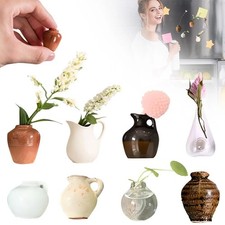 8pcs Cute Ceramic Vase Kühlschrank Magnete Kühlschrank Aufkleber für Kühlschrank