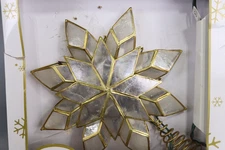 Kurt Adler 10" Light Capiz Clear Star Treetop