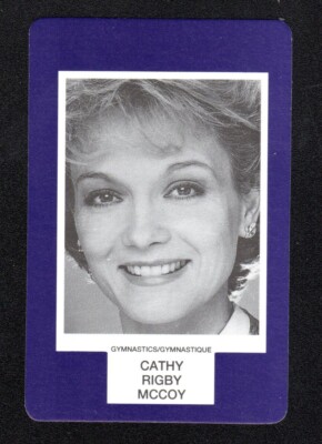 Cathy Rigby McCoy Gymnast 1993 Face To Face Game Card Canadian Issue