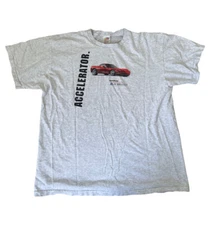 VTG Mens Shirt XL GM General Motors Autoshow Corvette Hummer Gray Cars DISTRESS