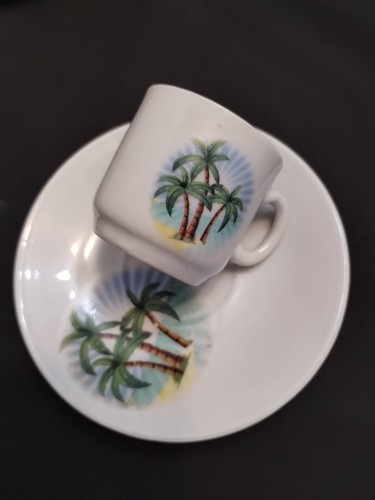 2oz Cuban Espresso Coffee Cup Mixed Set 6 Cups & 6 Saucers 6 Spoons Colada Cafe - Picture 9 of 10