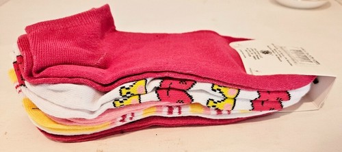 6 CHATTIES LOW CUT WOMENS SOCKS SIZE 9-11 SHOE SZ 4-10~Novelty~ Pink,Yellow - Picture 5 of 6