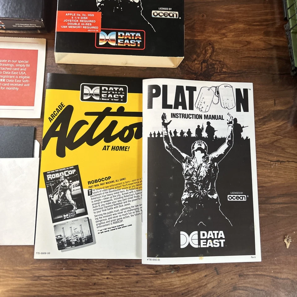 Pelotón - Videojuego Apple II / 128k 1988 Videojuego de Computadora CIB Completo Usado Foto 4 de 4