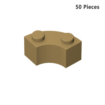 NEW~3063 85080 Brick Round Corner 2 x 2 Curved Brick Dark Tan Bricks