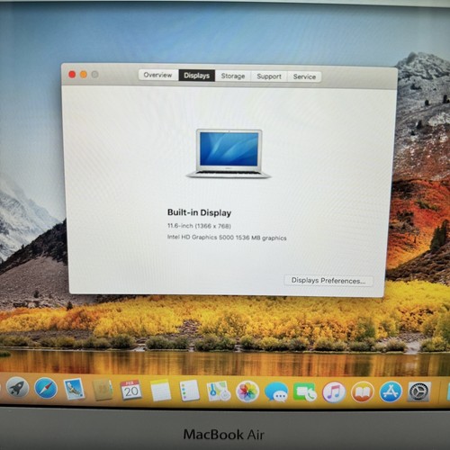 Apple MacBook Air 2013 11" (A1465) | i5-4250U 1.30GHz | 4GB RAM | 256GB SSD - Picture 3 of 17