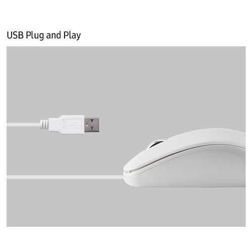 AMSUNG Advanced Wired Mouse SPA-JMA1PUW Hyper Fast Scrolling Tilt Optical Sensor - Picture 4 of 6