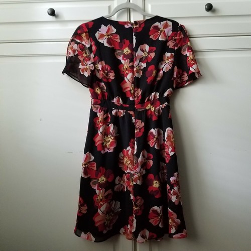 NWT Madewell Tulip Sleeve Floral Dress In French Rose Size 00 - Picture 3 of 12