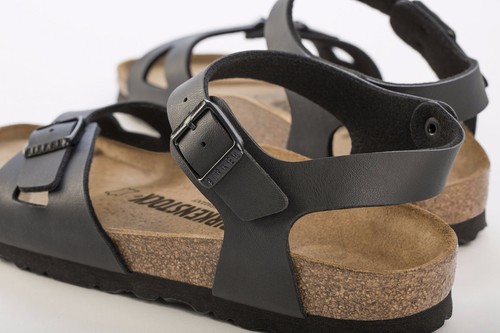 Kaap Schat Gaan Birkenstock Rio Black Birko Pile Size 37-43 Narrow & Regular Footbed | eBay