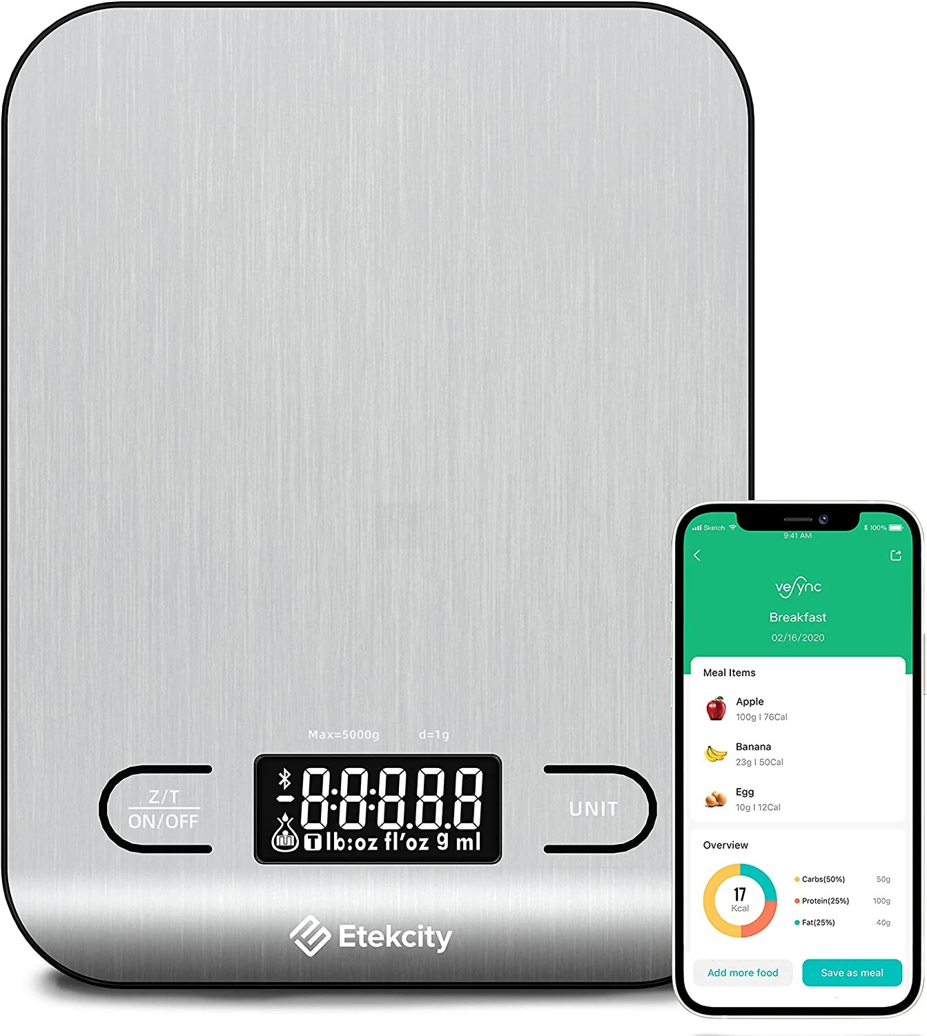 Etekcity Food Kitchen Scale Digital Grams and Ounces for Weight Loss Keto Baking
Opens in a new wind