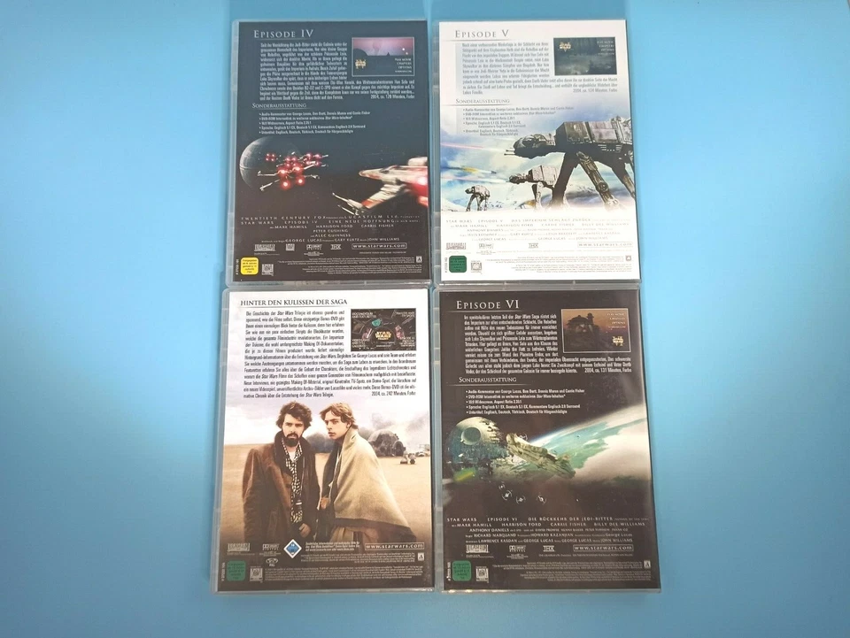 Star Wars 1-6 KOMPLETT + Bonusmaterial I II II IV V VI 1 2 3 4 5 6 DVD Film Set - Bild 2 von 2