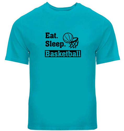 Basketball Sports Tee Graphic gift Outdoor Gaming T Shirt Motivational Eat Sleep - Bild 25 von 34