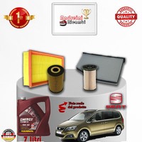 Inspektionskit Filter + ÖL Seat Alhambra II 2.0 Tdi 85KW 115CV Von 2013->