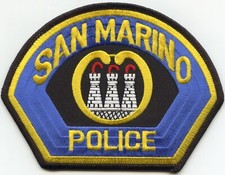 SAN MARINO CALIFORNIA CA POLICE PATCH