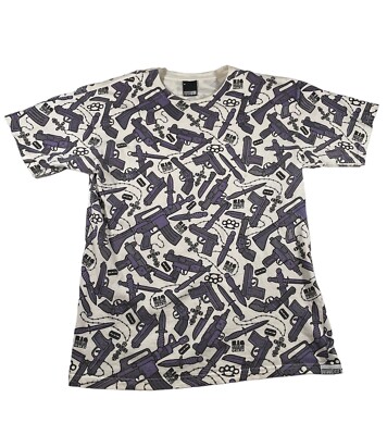 Y2K Fifty24SF Gallery Shirt M All Over Print Graphic Streetwear Mens