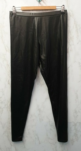 Primark Mujer Negra Cuero Leggings Talla S | eBay
